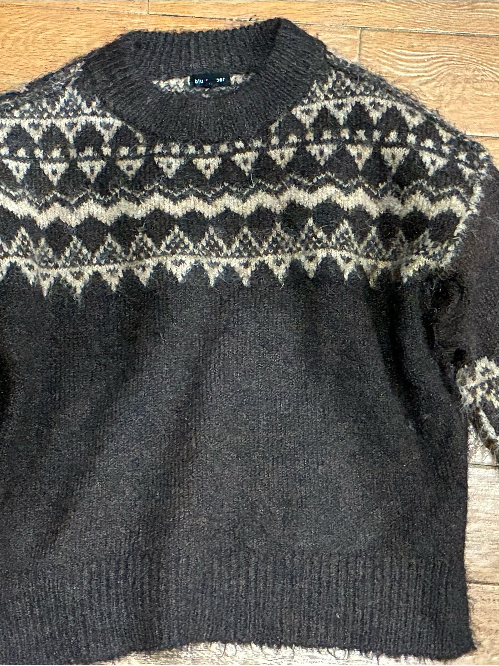 Blu Pepper Top Women’s Small Sweater Brown Knit Side Split